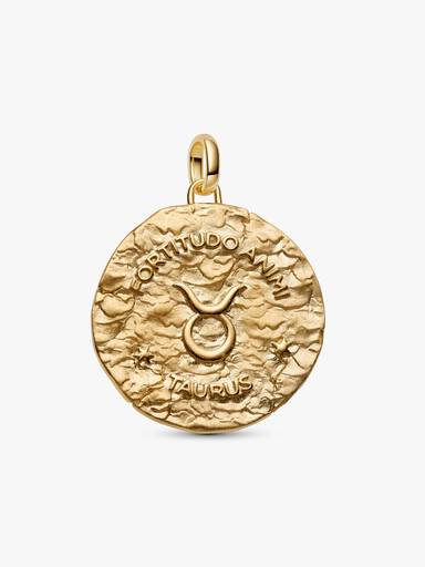 Taurus Zodiac Oversized Medallion Charm - Image 5