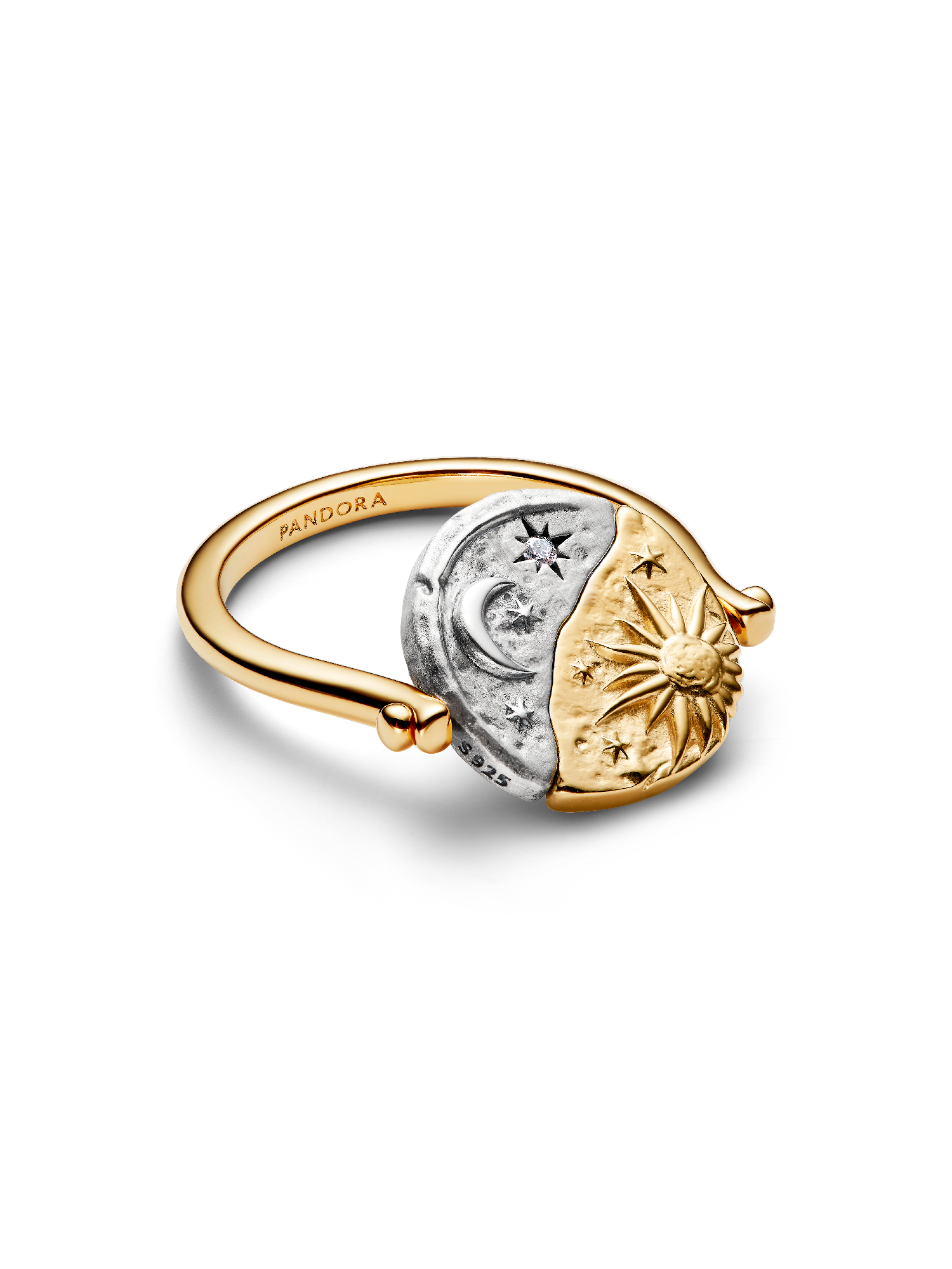 Sun & Moon Reversible Medallion Ring - Image 3