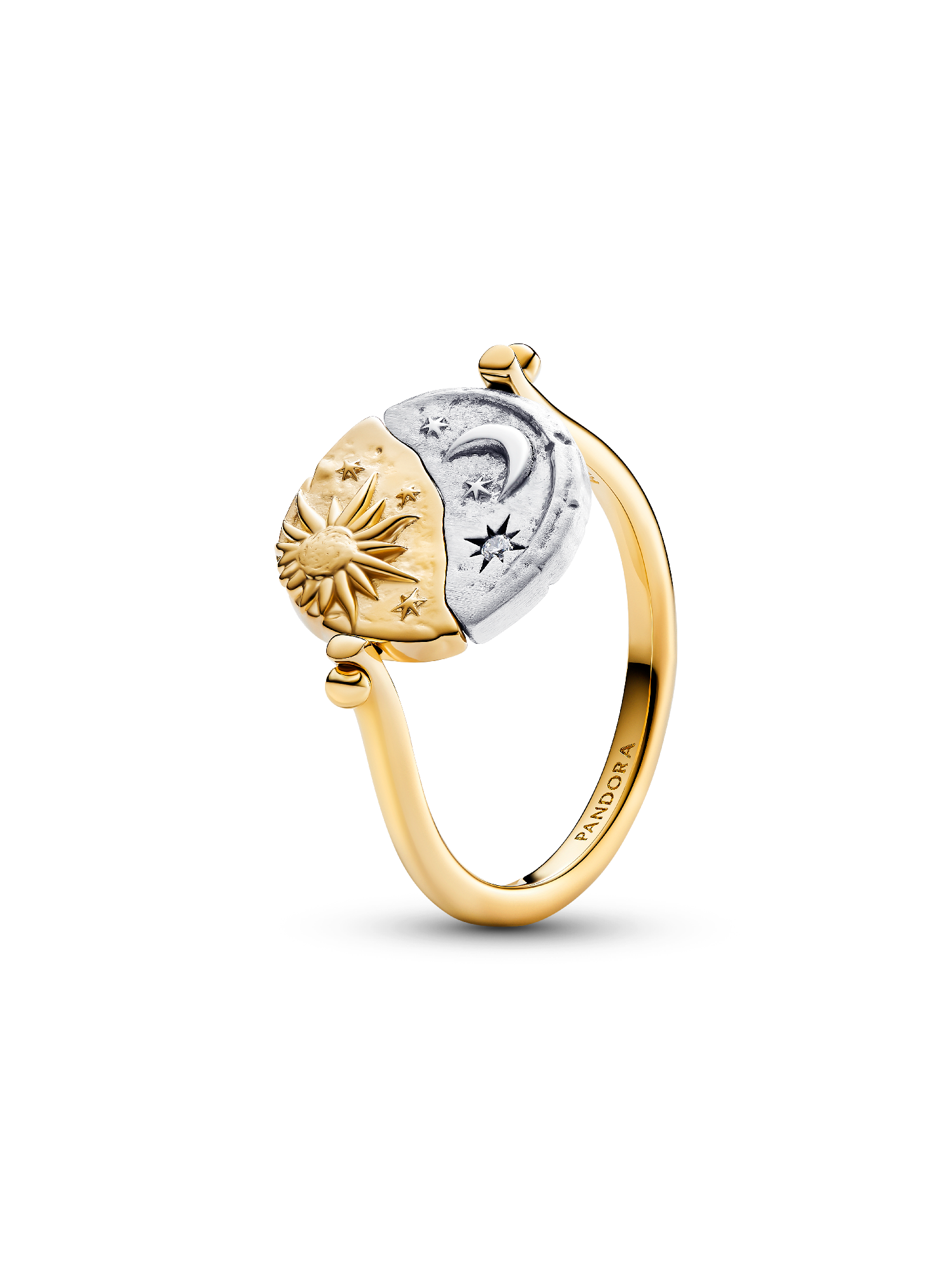 Sun & Moon Reversible Medallion Ring - Image 2