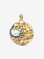 Cancer Zodiac Oversized Medallion Charm
