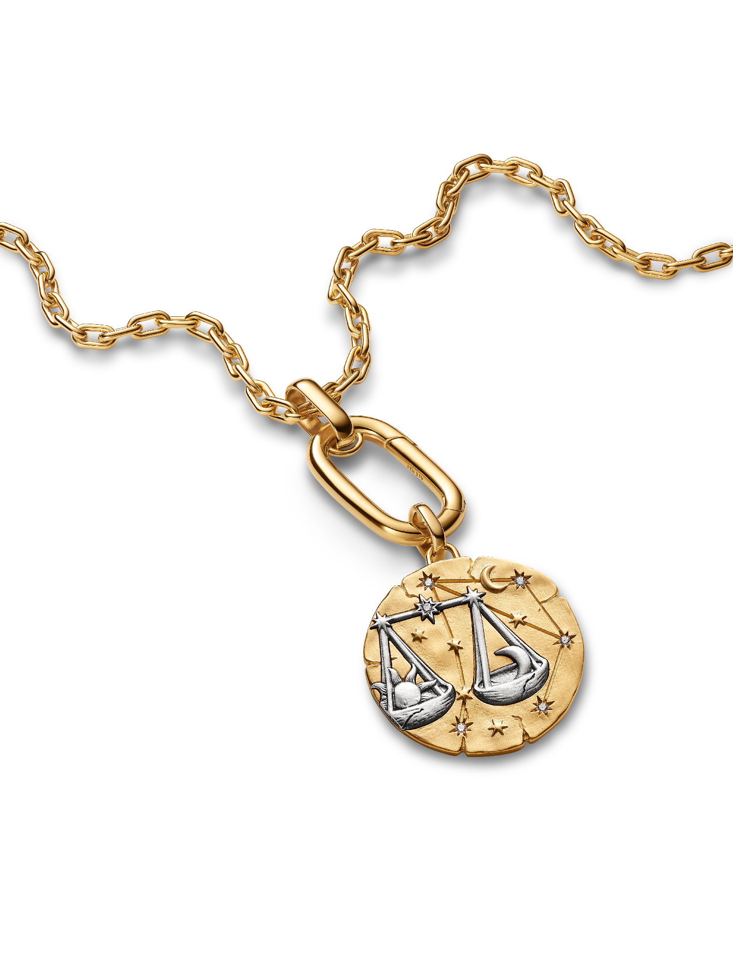 Libra Zodiac Oversized Medallion Charm - Image 4