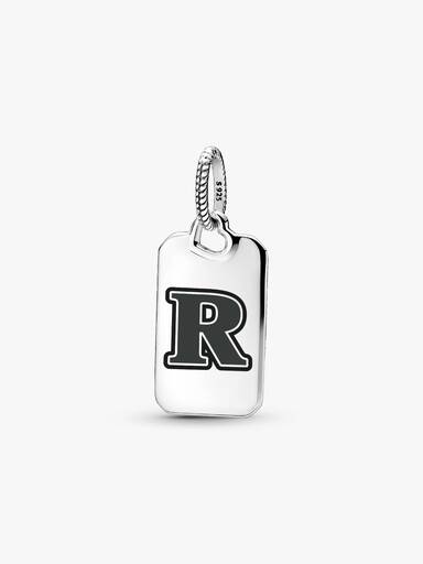 Letter R Rectangle Pendant