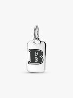 Letter B Rectangle Pendant