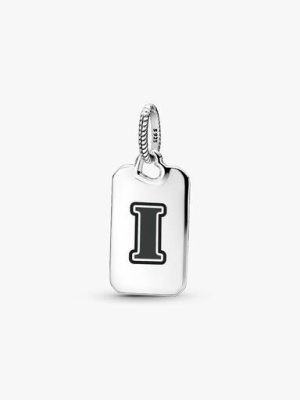 Letter I Rectangle Pendant