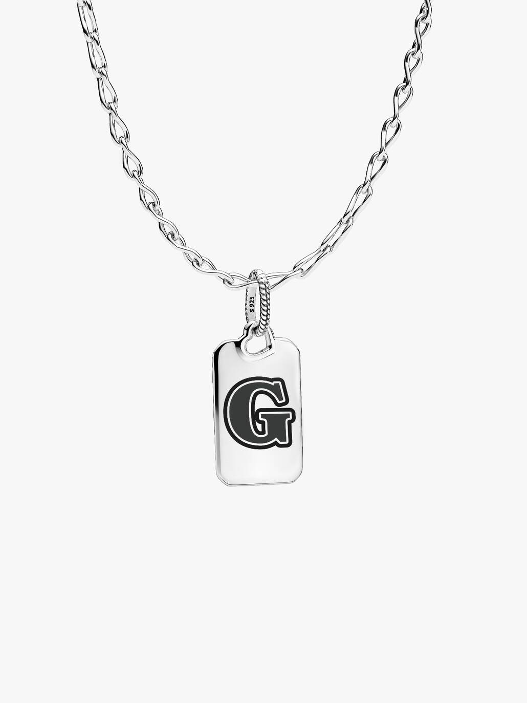 Letter G Rectangle Pendant