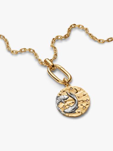 Pisces Zodiac Oversized Medallion Charm - Image 6