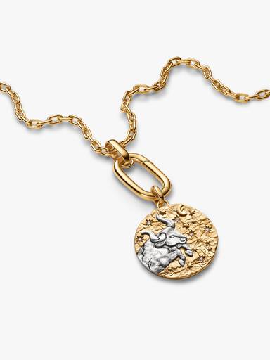 Taurus Zodiac Oversized Medallion Charm - Image 6