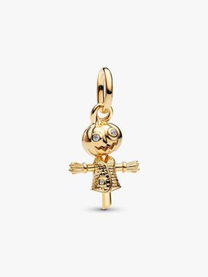 Pumpkin Scarecrow Dangle Charm