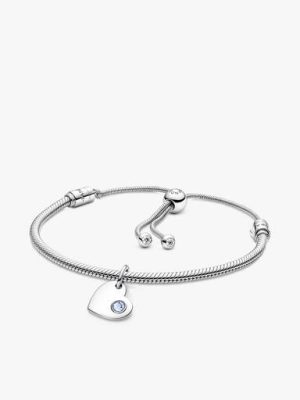 March Engravable Dangle Charm Bracelet Set