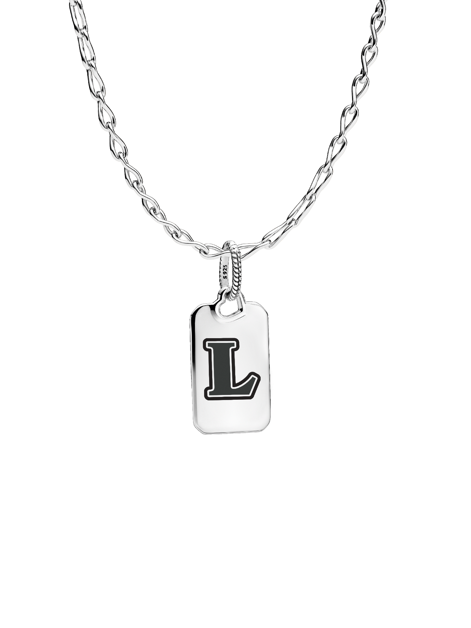 Letter L Rectangle Pendant - Image 3
