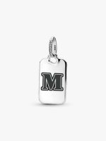 Letter M Rectangle Pendant