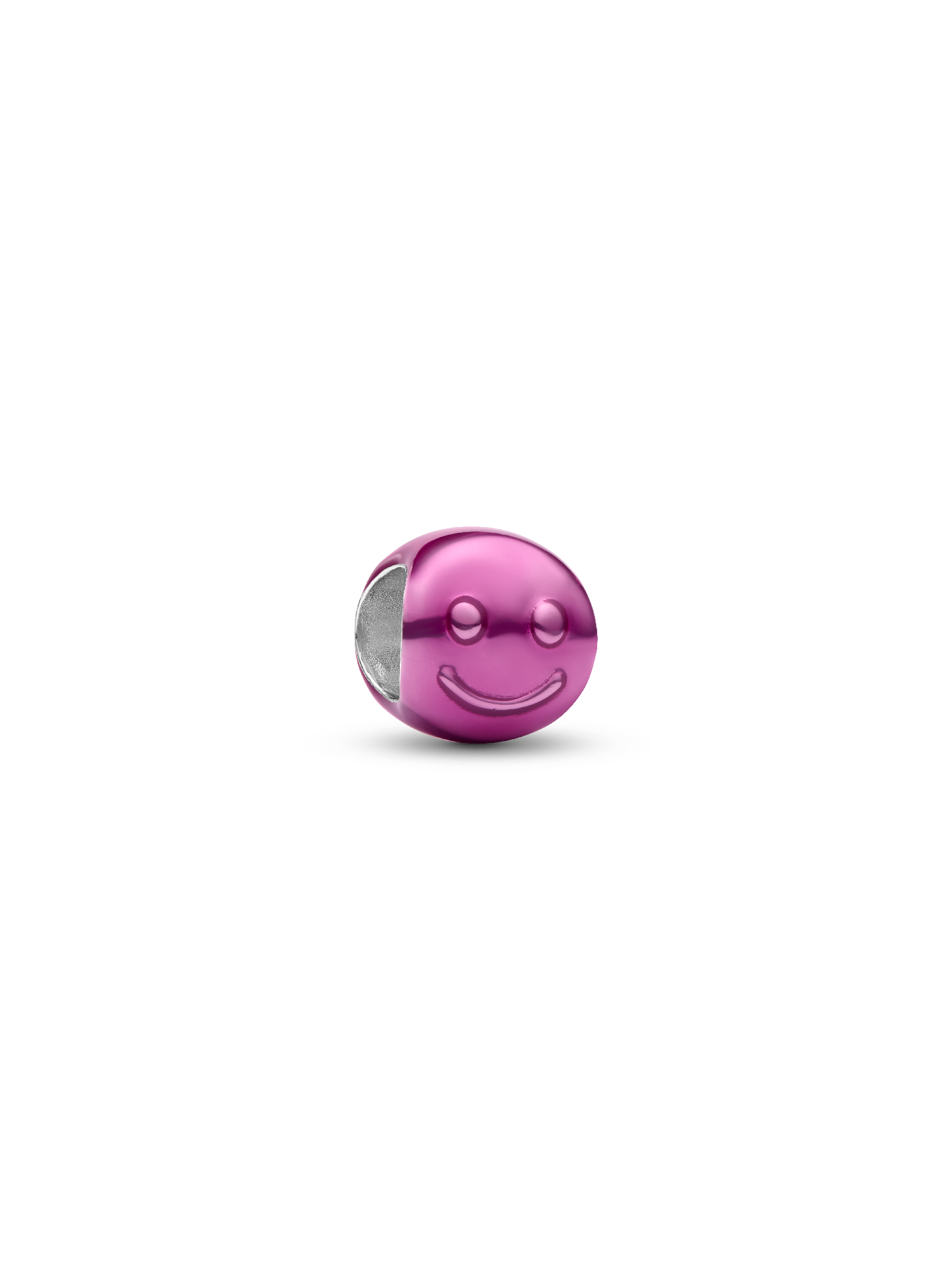 Pink Happy Face Mini Charm - Image 2
