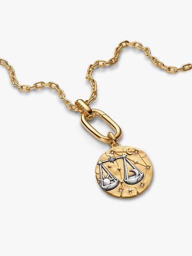 Libra Zodiac Oversized Medallion Charm - Image 6