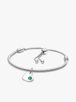 May Engravable Dangle Charm Bracelet Set