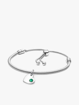 May Engravable Dangle Charm Bracelet Set