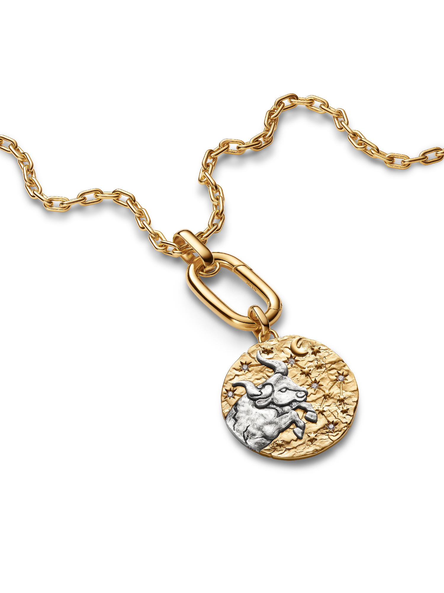 Taurus Zodiac Oversized Medallion Charm - Image 4