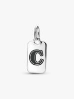 Letter C Rectangle Pendant