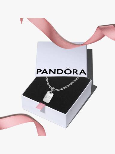 Engravable Silver Pendant & Necklace Gift Set - Image 4