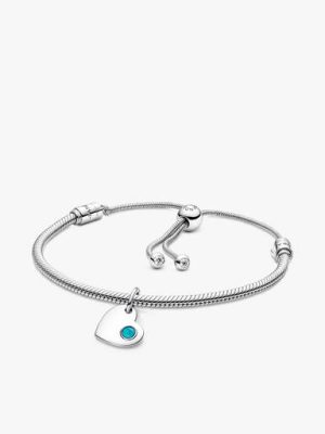 December Engravable Dangle Charm Bracelet Set