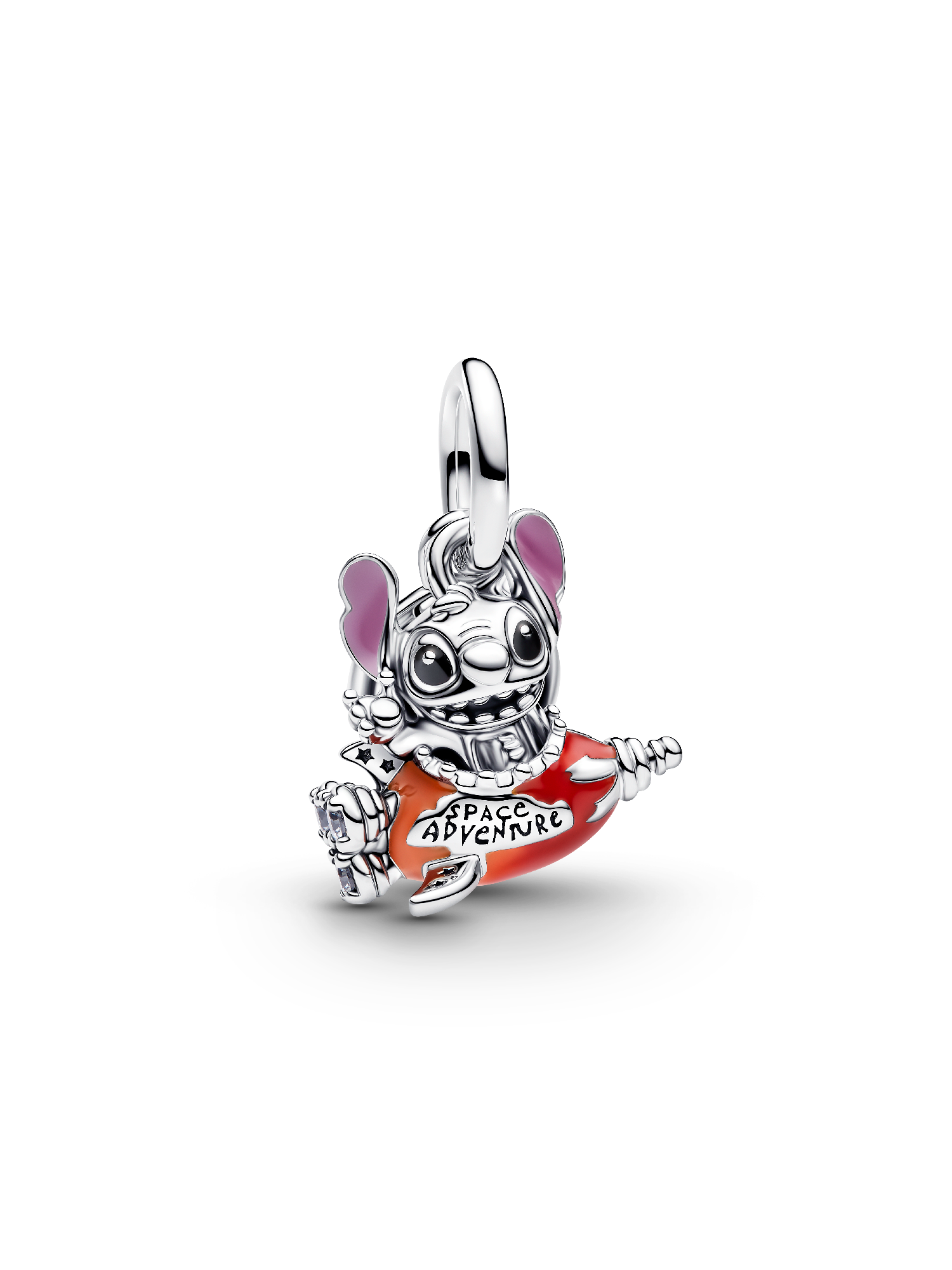 Disney Stitch Rocket Ship Dangle Charm - Image 2