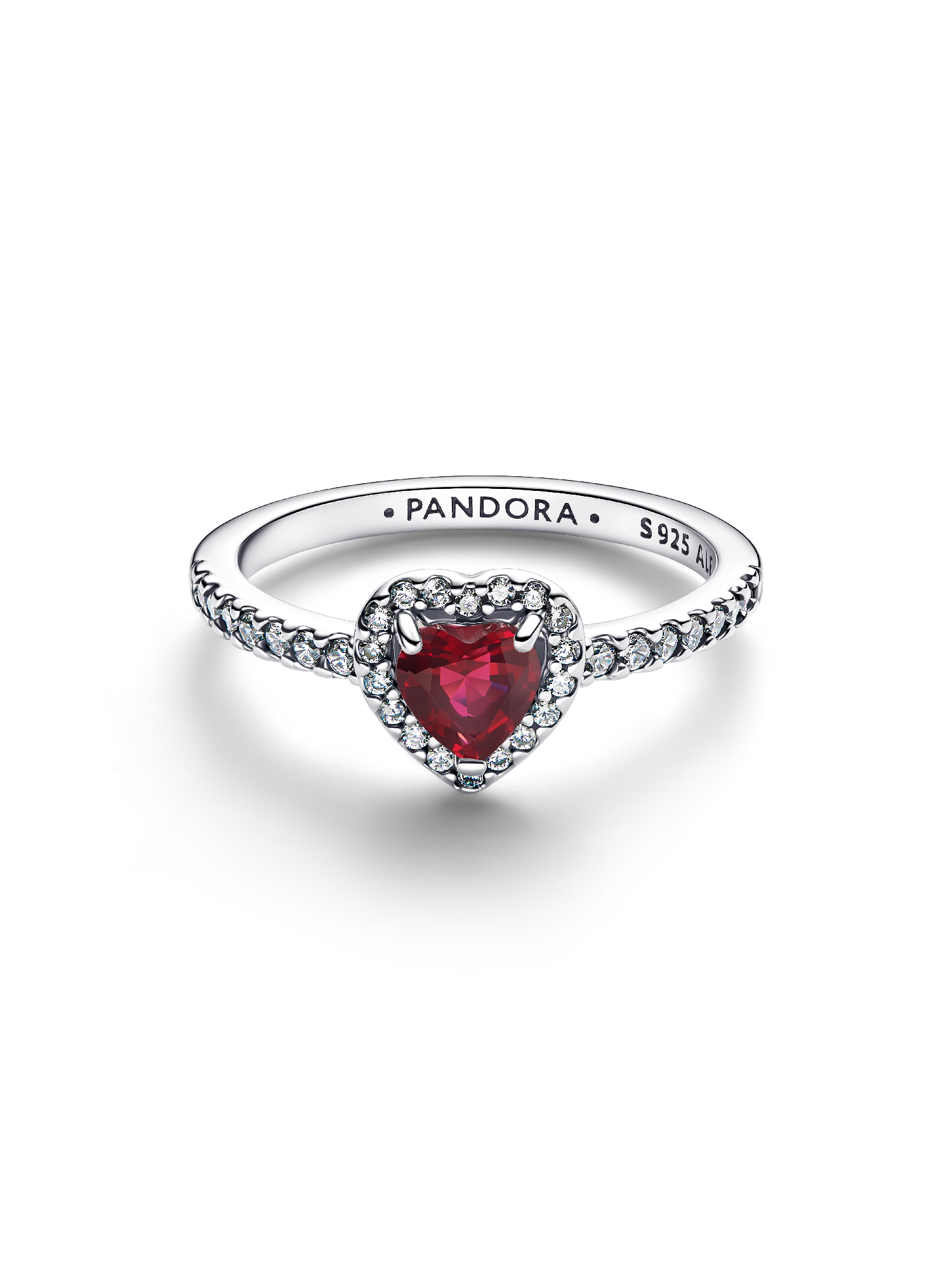 Elevated Fuchsia Rose Heart Ring - Image 3