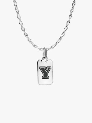 Letter Y Rectangle Pendant