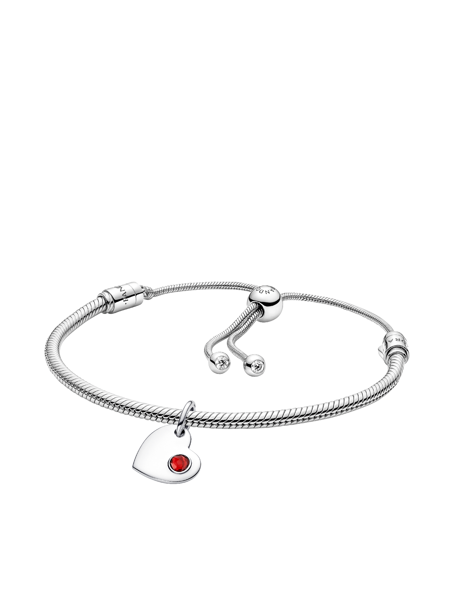 January Engravable Dangle Charm Bracelet Set - Image 2