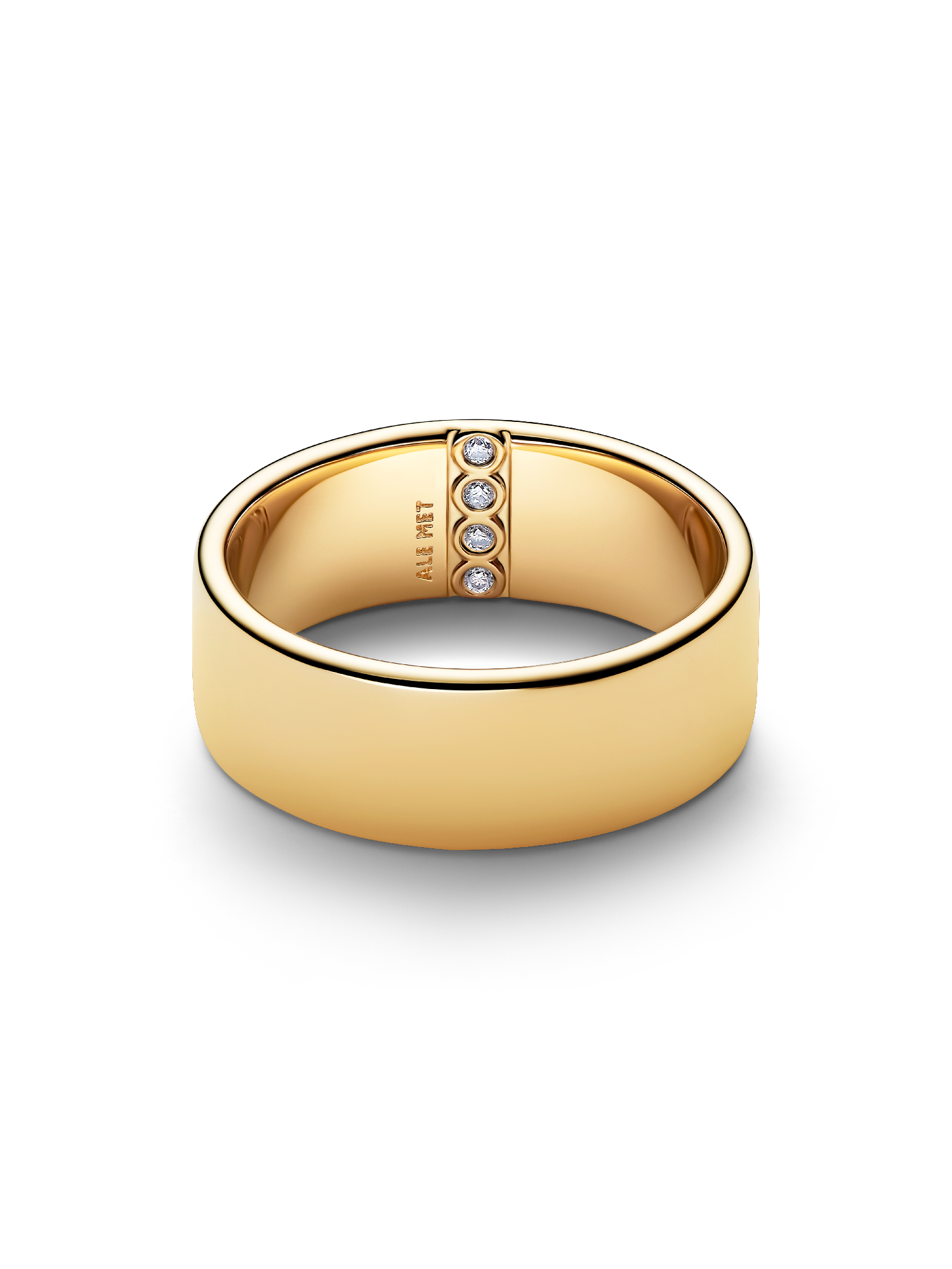 Engravable Wide Band Ring - Image 4