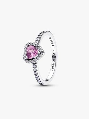Elevated Light Purple Heart Ring