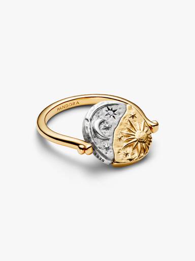 Sun & Moon Reversible Medallion Ring - Image 4